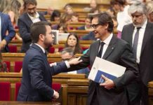 Govern y PSC alcanzan un acuerdo de Presupuestos tras tres meses de negociaciones Govern y PSC alcanzan un acuerdo de Presupuestos tras tres meses de negociaciones