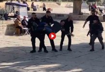 Las fuerzas israelíes de ocupación atacan a los fieles en la mezquita de Al-Aqsa Las fuerzas israelíes de ocupación atacan a los fieles en la mezquita de Al-Aqsa