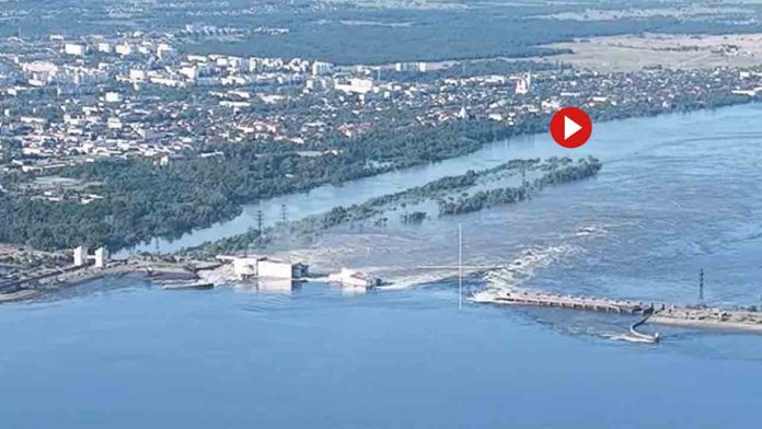 Destruyen una gran presa en el sur de Ucrania que amenaza con inundar Kherson