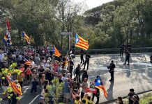 Protesta contra la familia real en Caldes de Malavella Protesta contra la familia real en Caldes de Malavella