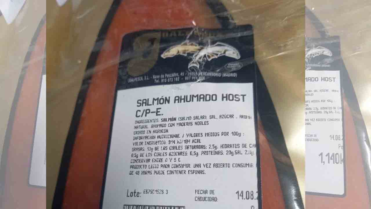 Alerta alimentaria por un salmón ahumado que contiene listeria