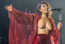 Amaral canta con el pecho desnudo contra la censura y por la dignidad de las mujeres