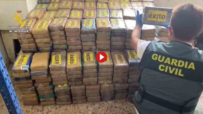 Localizan 805 kilos de cocaína en una nave industrial de Santa Fe, Granada