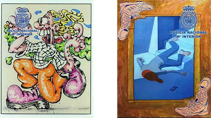 Recuperadas en Bélgica cuatro pinturas al óleo sustraídas en una galería de Palma