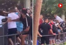 Pelea a puñetazos en la cola de una atracción en Port Aventura Pelea a puñetazos en la cola de una atracción en Port Aventura