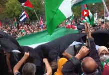 Gran manifestación en la Piazza Vittorio de Roma por la defensa de Palestina Gran manifestación en la Piazza Vittorio de Roma por la defensa de Palestina