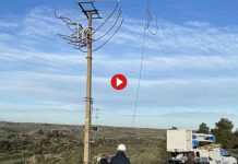 Manipulan una torre de alta tensión para aumentar la producción de marihuana Manipulan una torre de alta tensión para aumentar la producción de marihuana