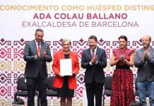 Reconocimiento a Ada Colau como Huésped Distinguida de la CDMX Reconocimiento a Ada Colau como Huésped Distinguida de la CDMX