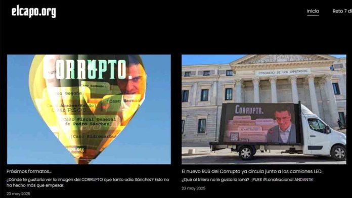 FACUA denuncia a la web que llama “corrupto” a Pedro Sánchez por incumplir leyes