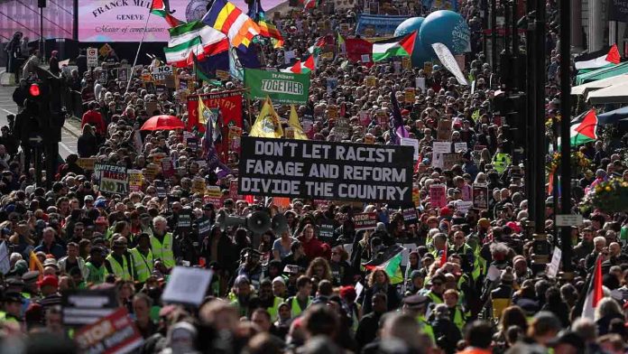 Protestas en EEUU contra el autoritarismo de Trump
