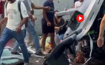 Más de 45 heridos tras el impacto de un autocar contra la Diputación de Lleida Más de 45 heridos tras el impacto de un autocar contra la Diputación de Lleida