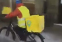 Denuncian a Glovo y Fliits por poner en riesgo a riders en Bizkaia durante la alerta roja Denuncian a Glovo y Fliits por poner en riesgo a riders en Bizkaia durante la alerta roja